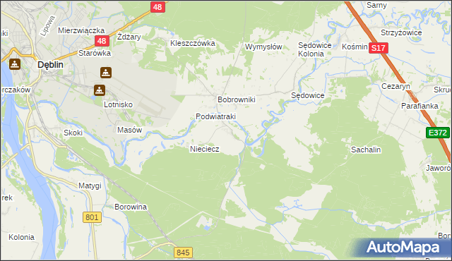 mapa Niebrzegów, Niebrzegów na mapie Targeo