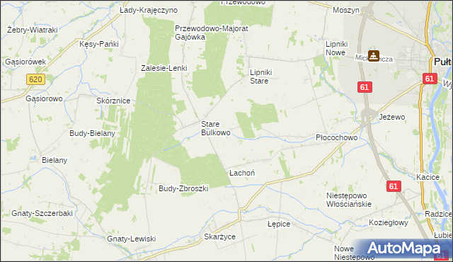 mapa Nowe Bulkowo, Nowe Bulkowo na mapie Targeo