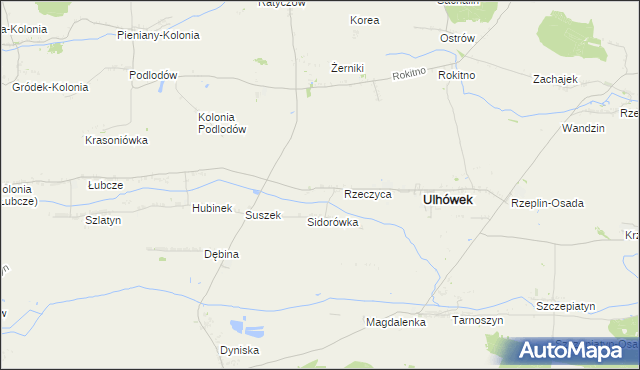 mapa Podlodów gmina Ulhówek, Podlodów gmina Ulhówek na mapie Targeo