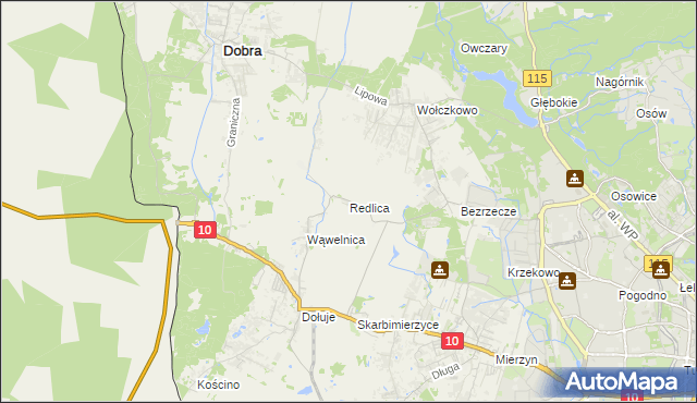 mapa Redlica, Redlica na mapie Targeo