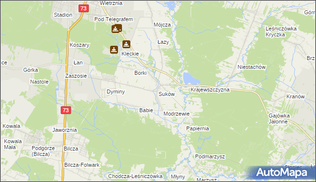 mapa Suków gmina Daleszyce, Suków gmina Daleszyce na mapie Targeo