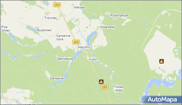 mapa Turze gmina Czaplinek, Turze gmina Czaplinek na mapie Targeo