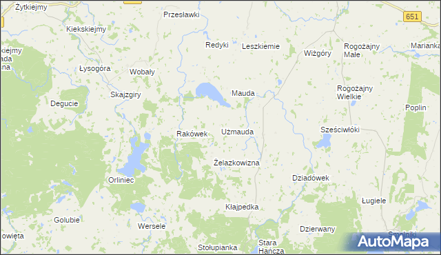 mapa Użmauda, Użmauda na mapie Targeo