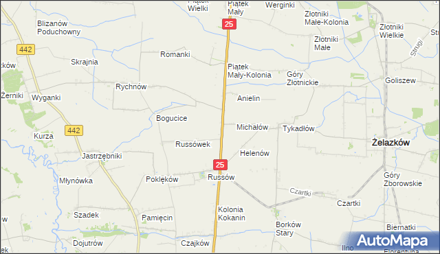 mapa Witoldów gmina Żelazków, Witoldów gmina Żelazków na mapie Targeo