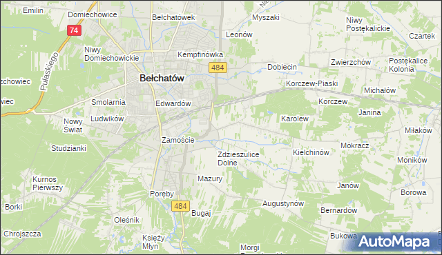 mapa Zdzieszulice Górne, Zdzieszulice Górne na mapie Targeo