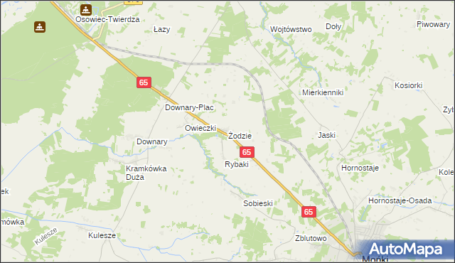 mapa Żodzie, Żodzie na mapie Targeo