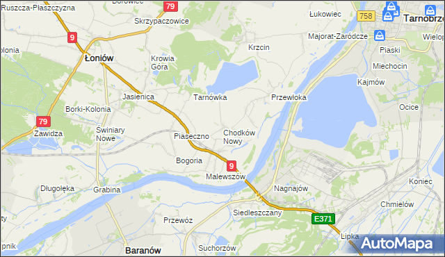 mapa Chodków Nowy, Chodków Nowy na mapie Targeo