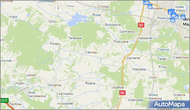 mapa Jędrzejnik, Jędrzejnik na mapie Targeo