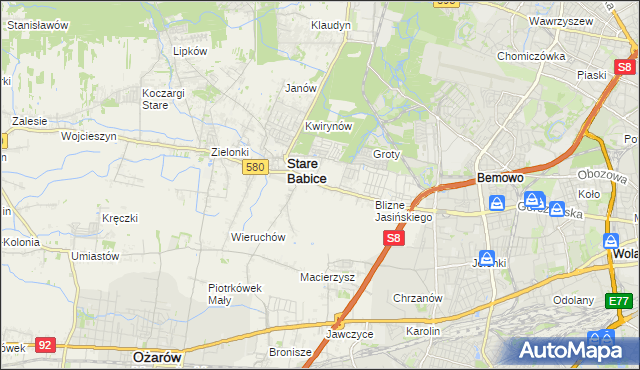 mapa Latchorzew, Latchorzew na mapie Targeo