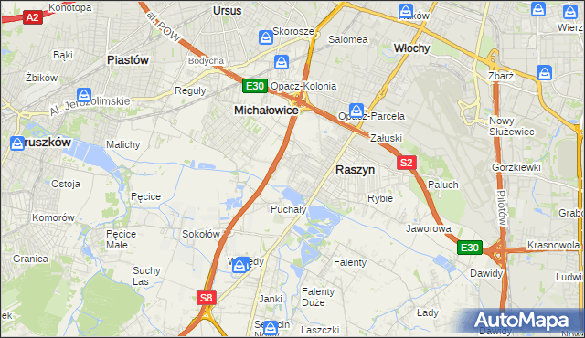 mapa Nowe Grocholice, Nowe Grocholice na mapie Targeo