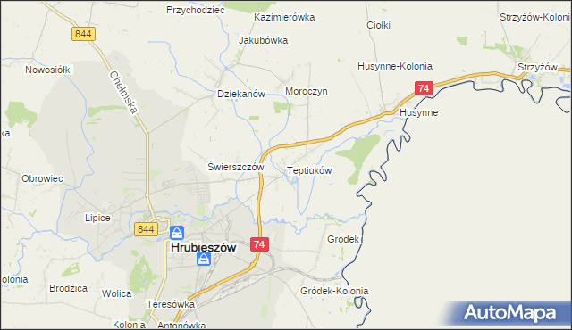 mapa Teptiuków, Teptiuków na mapie Targeo