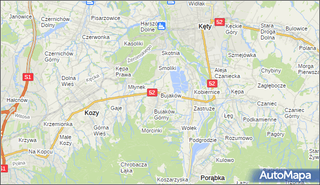 mapa Bujaków, Bujaków na mapie Targeo