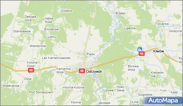 mapa Ceteń, Ceteń na mapie Targeo