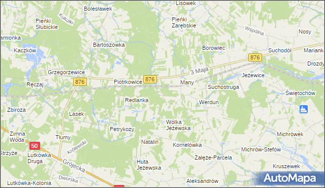 mapa Julianów gmina Tarczyn, Julianów gmina Tarczyn na mapie Targeo