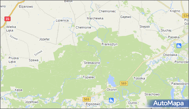 mapa Kałdunek, Kałdunek na mapie Targeo