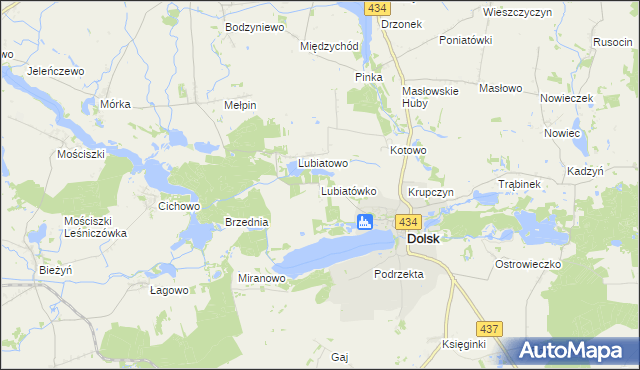 mapa Lubiatówko, Lubiatówko na mapie Targeo