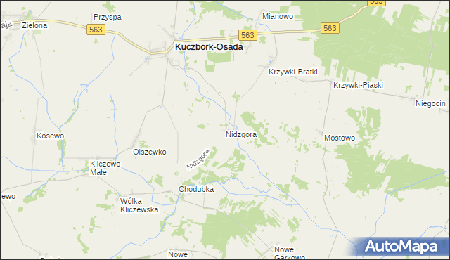 mapa Nidzgora, Nidzgora na mapie Targeo