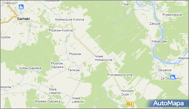 mapa Nowe Hołowczyce, Nowe Hołowczyce na mapie Targeo