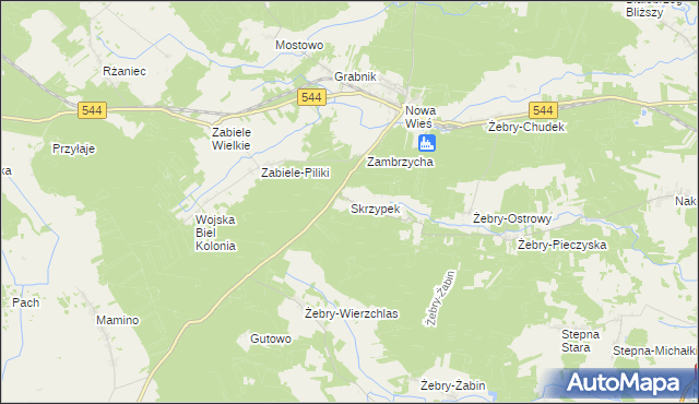 mapa Skrzypek, Skrzypek na mapie Targeo