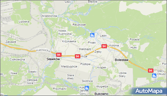 mapa Ujków Nowy, Ujków Nowy na mapie Targeo