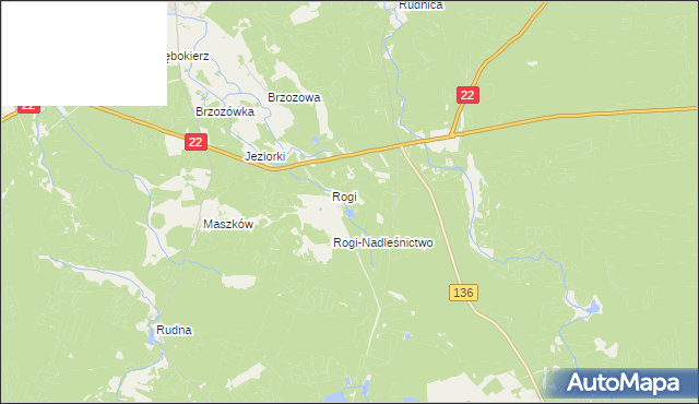 mapa Zofiówka gmina Lubniewice, Zofiówka gmina Lubniewice na mapie Targeo