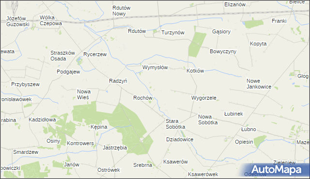 mapa Rochówek, Rochówek na mapie Targeo