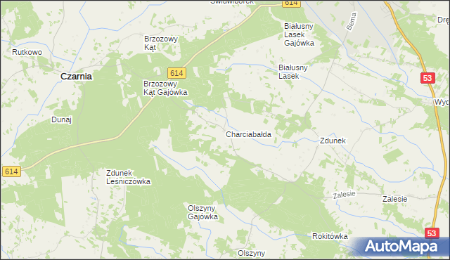 mapa Charciabałda, Charciabałda na mapie Targeo
