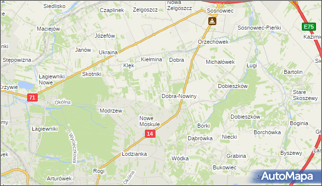 mapa Dobra-Nowiny, Dobra-Nowiny na mapie Targeo