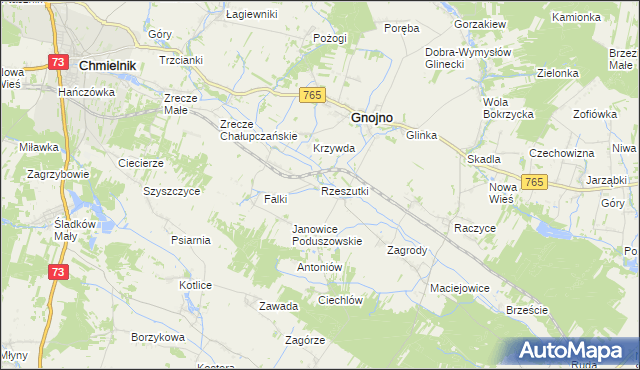 mapa Rzeszutki, Rzeszutki na mapie Targeo
