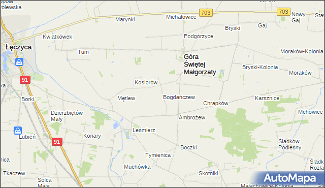 mapa Bogdańczew, Bogdańczew na mapie Targeo