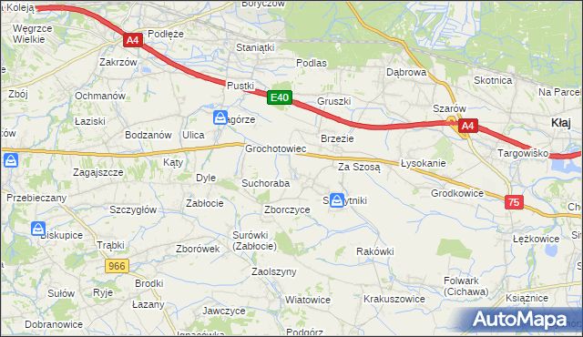 mapa Czyżów gmina Gdów, Czyżów gmina Gdów na mapie Targeo