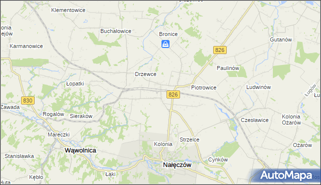 mapa Drzewce-Kolonia, Drzewce-Kolonia na mapie Targeo