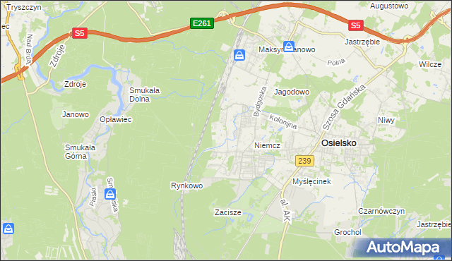 mapa Jagodowo Leśniczówka, Jagodowo Leśniczówka na mapie Targeo