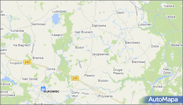 mapa Jarzębieniec, Jarzębieniec na mapie Targeo