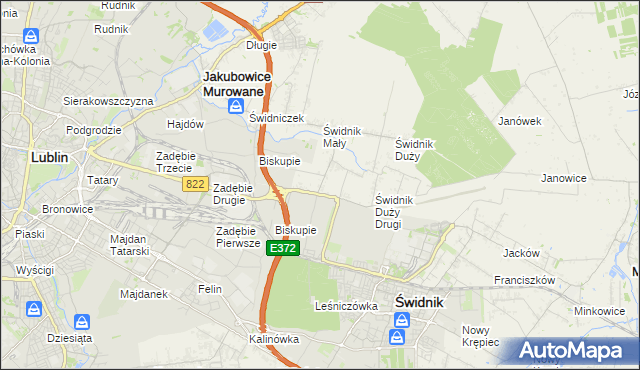 mapa Kolonia Świdnik Mały, Kolonia Świdnik Mały na mapie Targeo