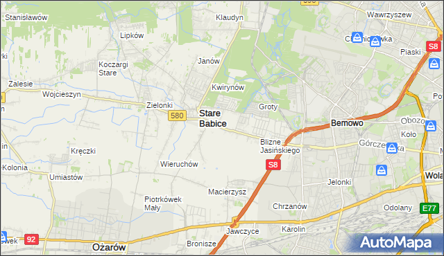 mapa Latchorzew, Latchorzew na mapie Targeo