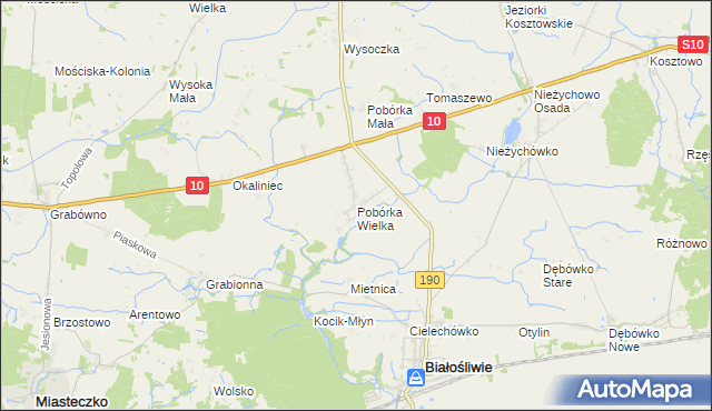 mapa Pobórka Wielka, Pobórka Wielka na mapie Targeo