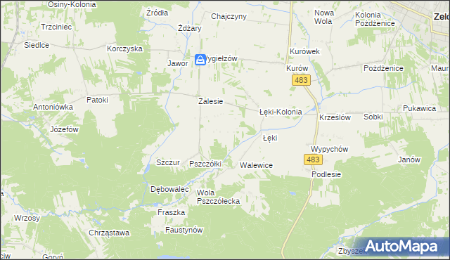 mapa Przecznia, Przecznia na mapie Targeo