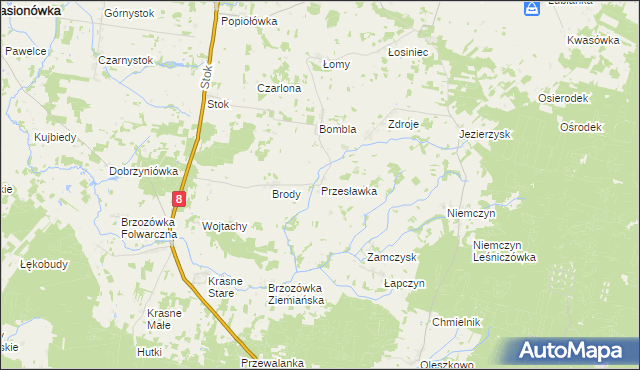 mapa Przesławka, Przesławka na mapie Targeo