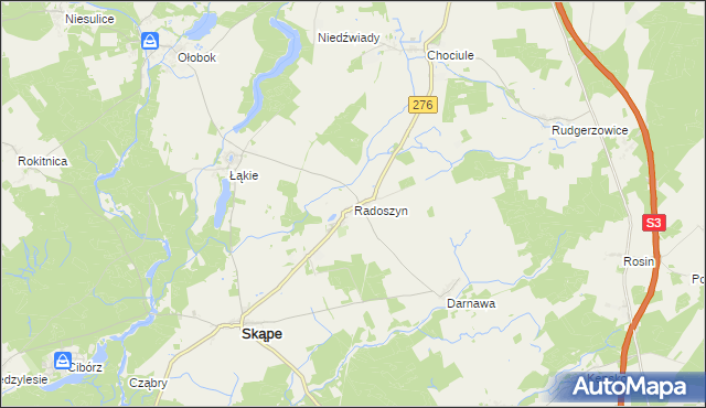 mapa Radoszyn, Radoszyn na mapie Targeo