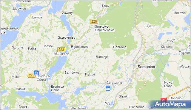 mapa Ramleje, Ramleje na mapie Targeo