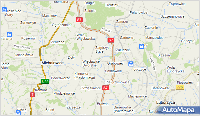 mapa Sieborowice, Sieborowice na mapie Targeo