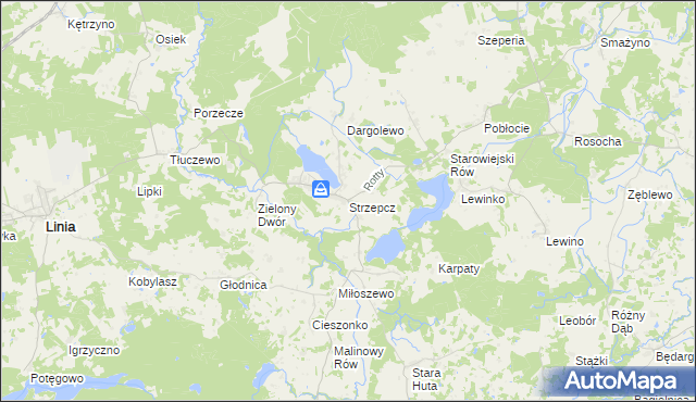 mapa Strzepcz, Strzepcz na mapie Targeo