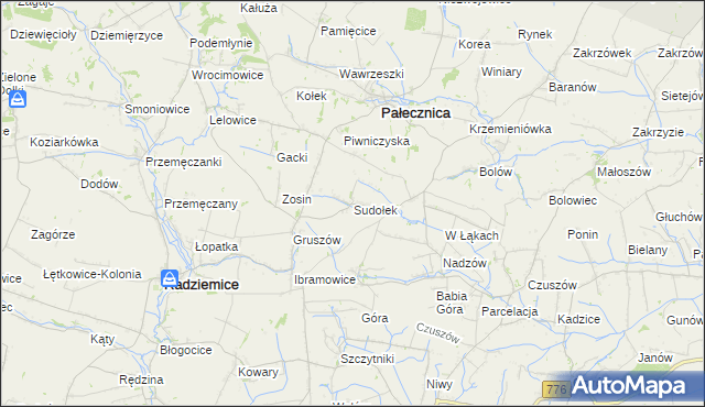 mapa Sudołek, Sudołek na mapie Targeo