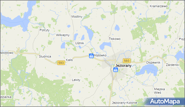 mapa Wójtówko, Wójtówko na mapie Targeo