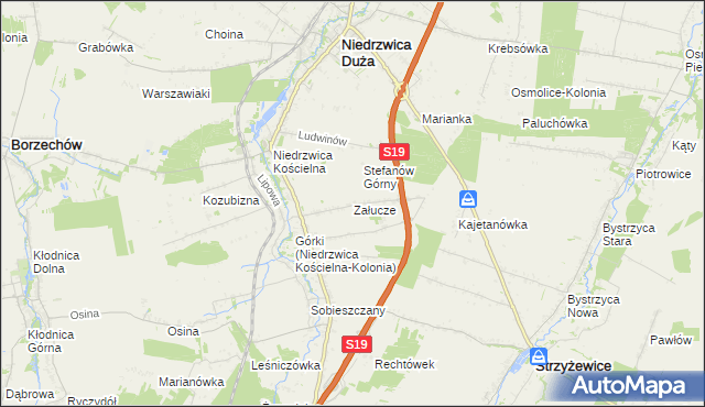 mapa Załucze, Załucze na mapie Targeo