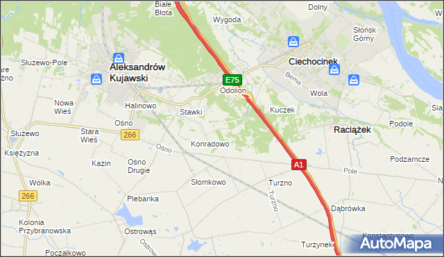 mapa Zgoda gmina Aleksandrów Kujawski, Zgoda gmina Aleksandrów Kujawski na mapie Targeo