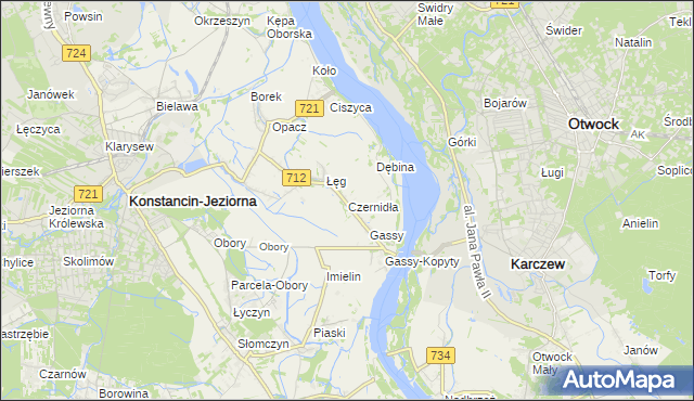 mapa Czernidła, Czernidła na mapie Targeo