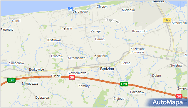 mapa Będzinko, Będzinko na mapie Targeo