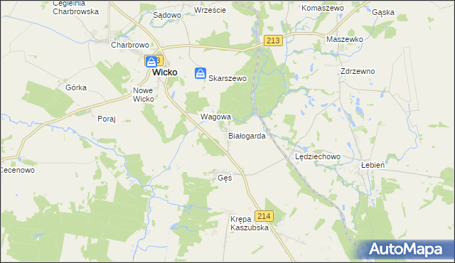 mapa Białogarda, Białogarda na mapie Targeo